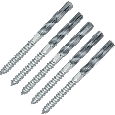 5 x Stockschraube M10 x 120 mm verzinkt