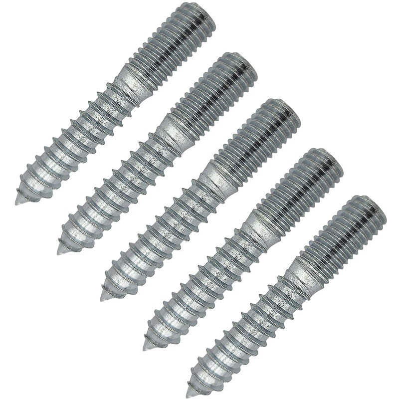 5 x Stockschraube M10 x 60 mm verzinkt