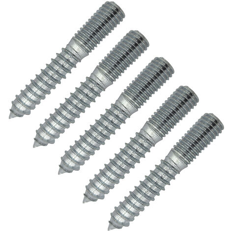 5 x Stockschraube M10 x 60 mm verzinkt