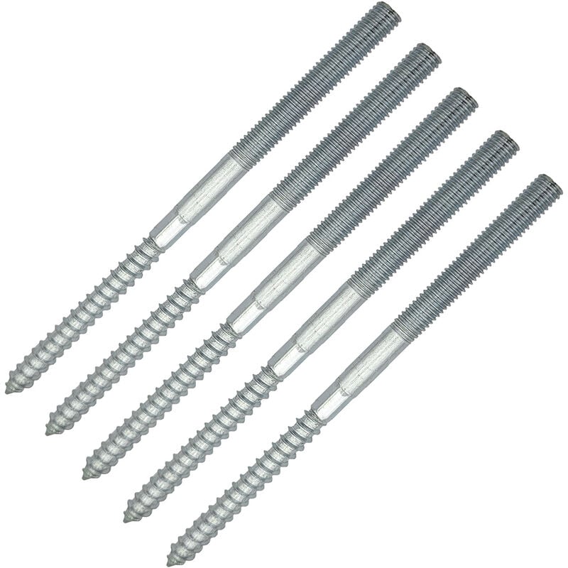 5 x Stockschraube M8 x 140 mm verzinkt