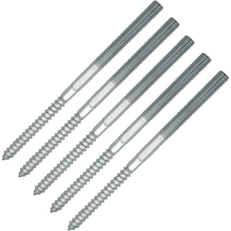 5 x Stockschraube M8 x 140 mm verzinkt