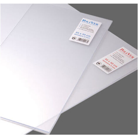 5 x VETRO SINTETICO TRASPARENTE H 100 CM 200CMX2,5MM