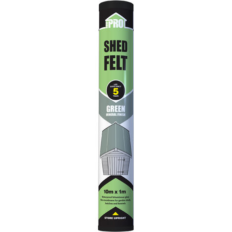 5 Year Green Roofing Felt 10m x 1m