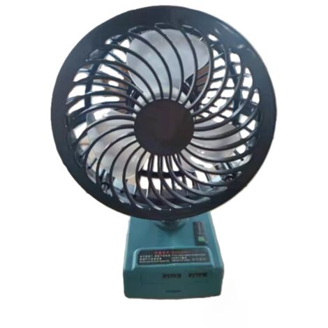 5-Zoll-Tischventilator mit 3 Flügeln, kabellos, kompatibel mit Makita 18V-Akkus. Praktisches und kabelloses Kühlgerät.