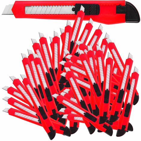 50-200 Stück Teppichmesser 9mm Cuttermesser Paketmesser Universal Cutter Deuba 100 Stück