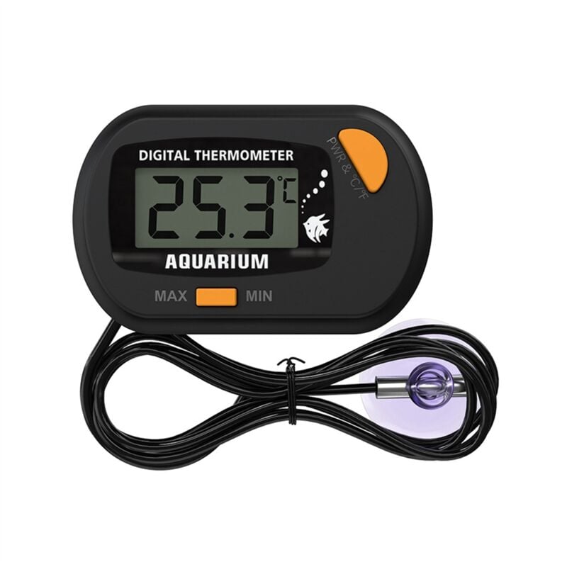 Image of 50 ℃ - 70 ℃ Digitales Aquarium-Thermometer mit Saugnapf-Temperatursensor-Messgerät-Tester