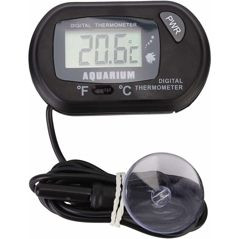 50 ∽ 70 ℃ Thermomètre numérique lcd Thermomètre d'eau pour Aquarium Reptile Terrarium Jauge de température pour réfrigérateur de réservoir de