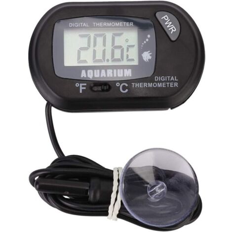 -50 ∽ 70 ℃ Thermomètre numérique LCD Thermomètre d'eau pour Aquarium Reptile Terrarium Jauge de température pour réfrigérateur de réservoir de Poissons de Terrarium de Reptiles de véhicules
