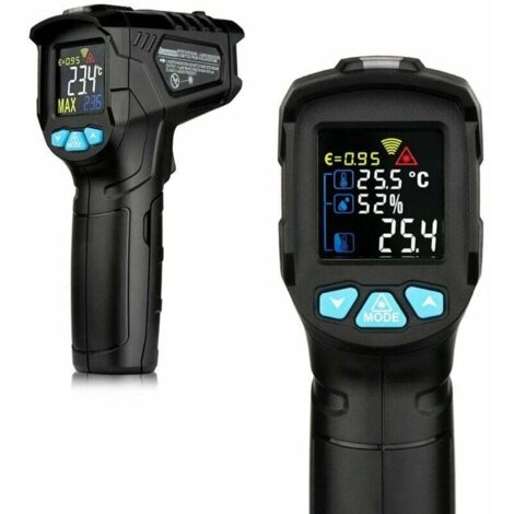 -50 800 ℃ Termometro digitale a infrarossi industriale Termometro a infrarossi LCD portatile Termometro a infrarossi senza contatto Igrometro Tester di temperatura industriale