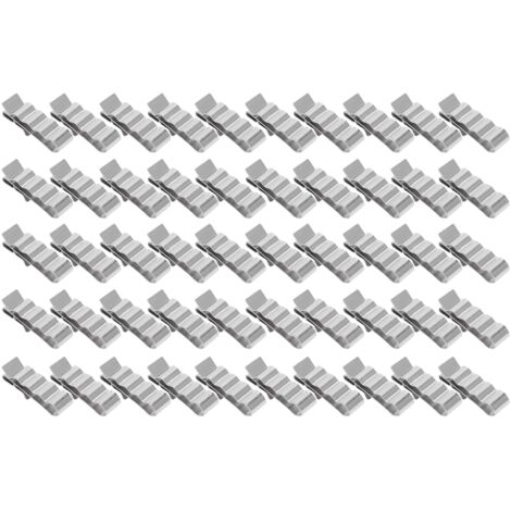 50 abrazaderas de gestión de cables de acero inoxidable 304, abrazadera de cable de 4 hilos para panel solar fotovoltaico