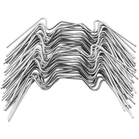 50 abrazaderas de vidrio de acero inoxidable para invernadero, grosor de 1,2 mm, tipo W, adecuadas para invernaderos de vidrio