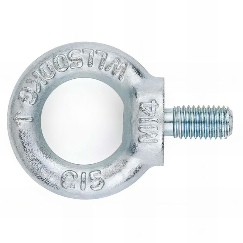 Index - 50 anneaux de levage 30 mm mâle DIN-580, zingué