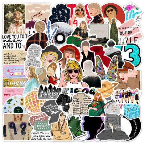 50 autocollants pour le nouvel album de Taylor Swift « Midnights »