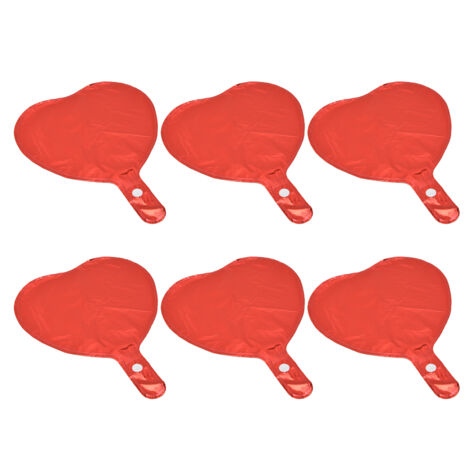 50 Ballons Rouges en Forme de Cœur en Film Aluminium pour Anniversaire, Mariage et Fêtes à la Maison