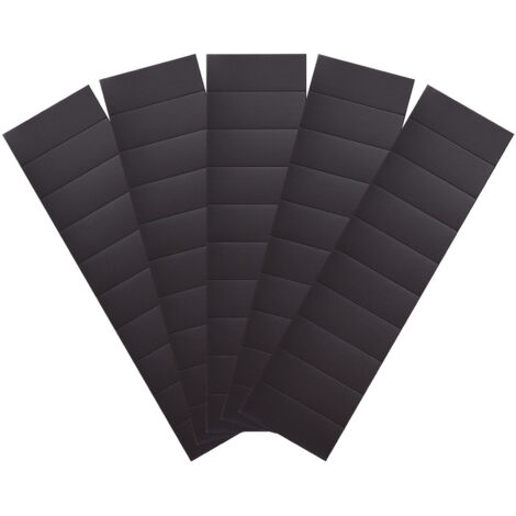 50 bandes magnétiques autocollantes (40 x 15 x 0,5 mm chacune) sur 5 feuilles adhésives avec un adhésif puissant pour loisirs créatifs, photos, agendas, cartes de visite