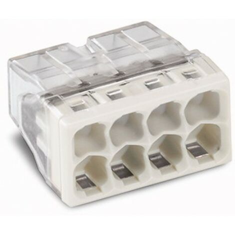 50 BORNES WAGO 2273 COMPACT 8 ENTRÉES 0,5-2,5MM² GRIS - 2273-208