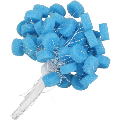 50 bouchons d'oreille en mousse douce pour appareils auditifs, accessoires confortables pour seniors, bleu taille XL