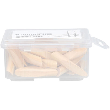 50 bouchons en bois massif pour trous de poche, accessoires de montage en pin, outils de menuiserie 9.5mm
