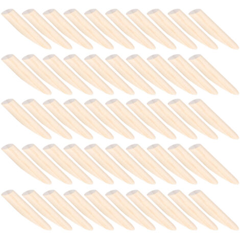 50 bouchons en pin massif pour trous de vis, chevilles en bois pour assemblage, accessoires de menuiserie 9.5mm