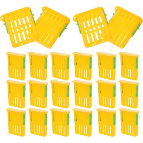 50 Cages en Plastique pour Élevage et Transport de Reines D'abeilles Ventilation Innovante, Boîte à Reines Légère et Portable pour Apiculture, Outil Essentiel pour Apiculteurs