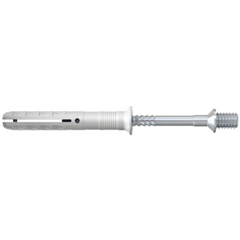 50 chevilles à frapper N Ø6 x 40 mm avec clou avec filetage de connexion Ø7 x 150 mm pour fixation de colliers - Fischer