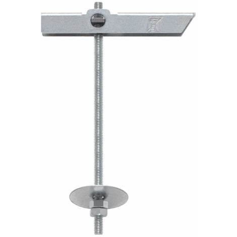 INDEX Boite de 50 - Cheville à bascule pour fixation en plafond dans matériaux creux - Segment de tige filetée - Zingué M6 Ø16