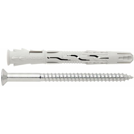 50 chevilles nylon universelle avec vis tête fraisée ATE Option 7 10 x 160 mm (D. 10 mm) - TNUXA10160 - Index