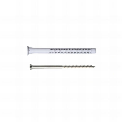 50 Chevilles Universelles Longues - Ã extension - vis tête fendue acier Torx - diamètre 10 mm - Longueur 140 mm - Diamètre 10 mm