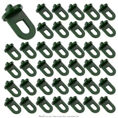 50 clip per serra, accessorio per serra, clip di supporto per piante rampicanti per kit di sospensione in serra (verde)