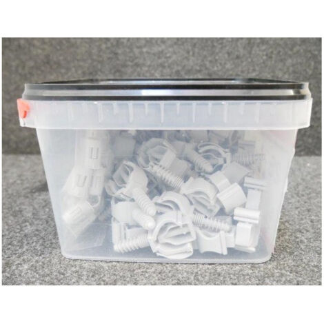 50 CLIPEO simple gris + Bagclip - Fixation pour tube IRL Ø25 - Ram