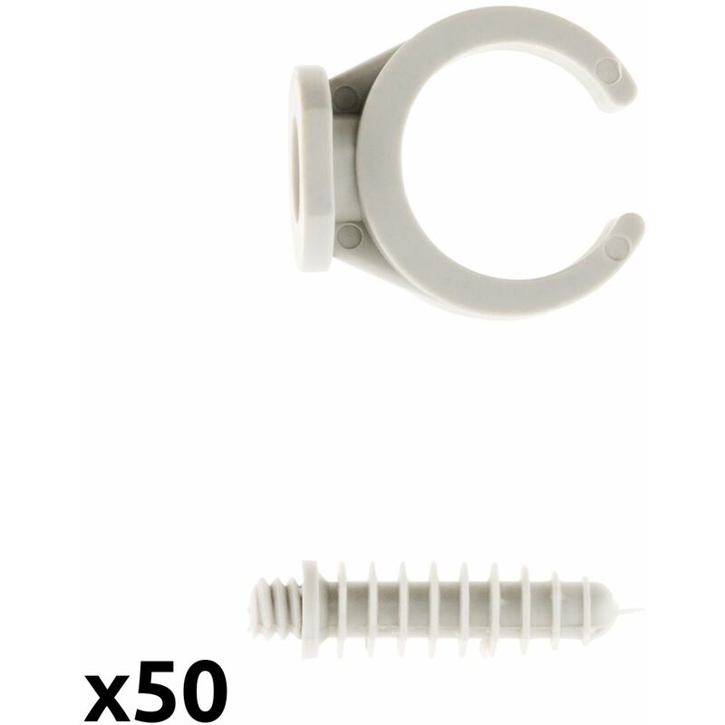 Collier  double fixation tube ICTA 16 à 25  Lot de 50 pièces