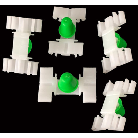 50 clips de fixation de retenue pour série 3 E36 E46 - Clips de garniture de moulure de porte de voiture en plastique blanc