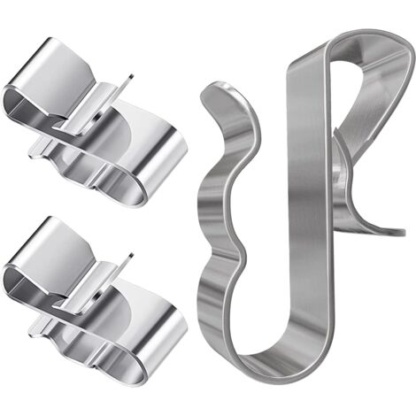 50 clips de fixation pour câbles de remorque, en acier inoxydable, pour panneaux solaires et châssis de remorque. Supports de montage pour panneaux solaires.-AquaForge