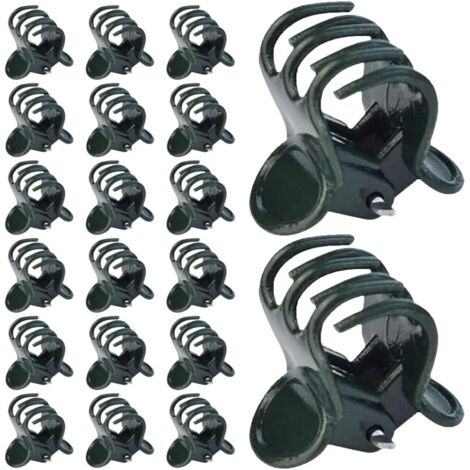 50 clips de support en plastique pour plantes de jardin, clips de fixation pour tiges et vignes, clips de greffage flexibles et robustes pour le renforcement.