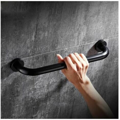 50 cm poignée barre d'appui sécurité baignoire toilette douche pour enfants femmes personnes âgées, noir