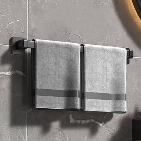 50 cm Wand-Schuhregal, Schuh- und Handtuchhalter, multifunktionaler Organizer aus ABS-Edelstahl für Duschkabine, Wohnzimmer, Büro