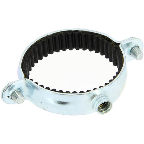 50 Colliers de fixation tube simple Isophonique acier zingué 7x150 - Ø42