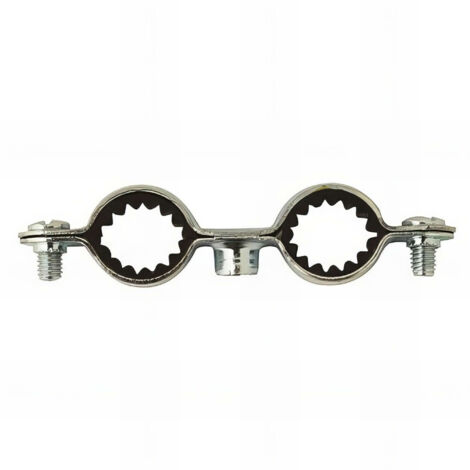 50 colliers de plomberie double isophonique M7 x 150 - 16 x 18 mm
