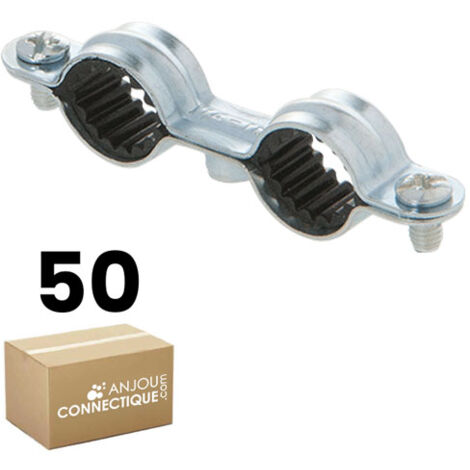50 colliers isophonique double M7 x 150 pour tube Ø22 - Arcanaute