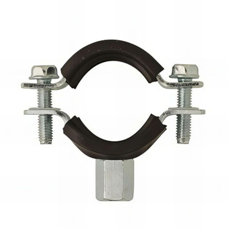 50 colliers lourd MARKS63, double embase Acier Zingué, Isophonique - M8 - M10 - D. 50 - 60 mm