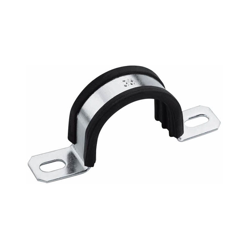 Index - Clip omega isophonique pour montage - Zingué 90 mm - Boite de 25