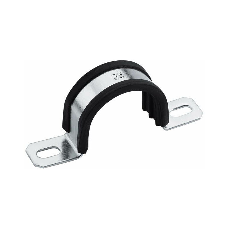 Clip omega isophonique pour montage - Zingué 67 mm - Boite de 25
