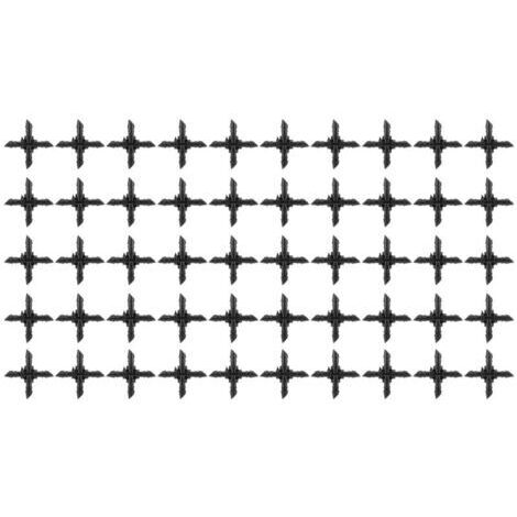 50 Conectores de Tubos de Cuatro Vías de 4/7 Pulgadas, Conectores Cruzados para Tubos de Irrigación