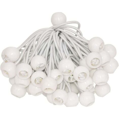 50 cuerdas elásticas, tensor de lona para cenador, camping, cuerdas para tiendas de campaña, arnés de extensión de cortinas, 15 cm,