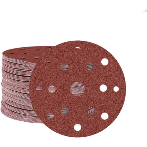 Disques abrasifs 6 trous Zirconium Ø150mm, velcro - Gros décapage, ponçage