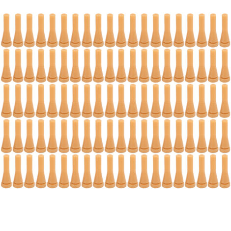 50 Doigts à Plumer en Caoutchouc pour Volaille, Bâton d'Épilation pour Poulet et Canard, Couleur Jaune Oxford
