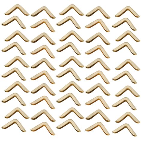 50 Eckenschützer aus Metall für Vintage-Alben, Scrapbooking und Erinnerungsbücher
