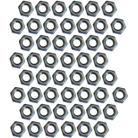50 ecrous 8 mm hexagonaux en inox a4 aisi 316