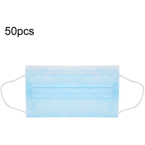 50 Einweg-Schutzmasken aus Vliesstoff mit Filter