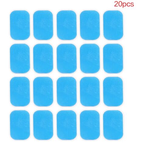 50 électrodes en gel pour appareil d'électrostimulation musculaire abdominale (EMS) - Stimulateur musculaire abdominal - Appareil de massage minceur 00834-AquaForge